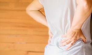 Woman's Hand He Is Caught At The Waist And Her Back
